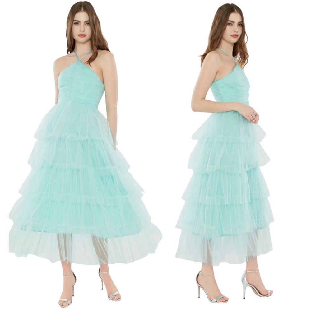 NWT Likely Turquoise Aqua Tulle “Shane” Dress